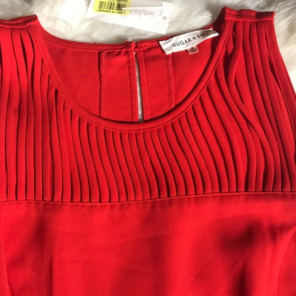 SUGAR + LIPS Little Red Dress NWT SMALL - Picture 4 of 8